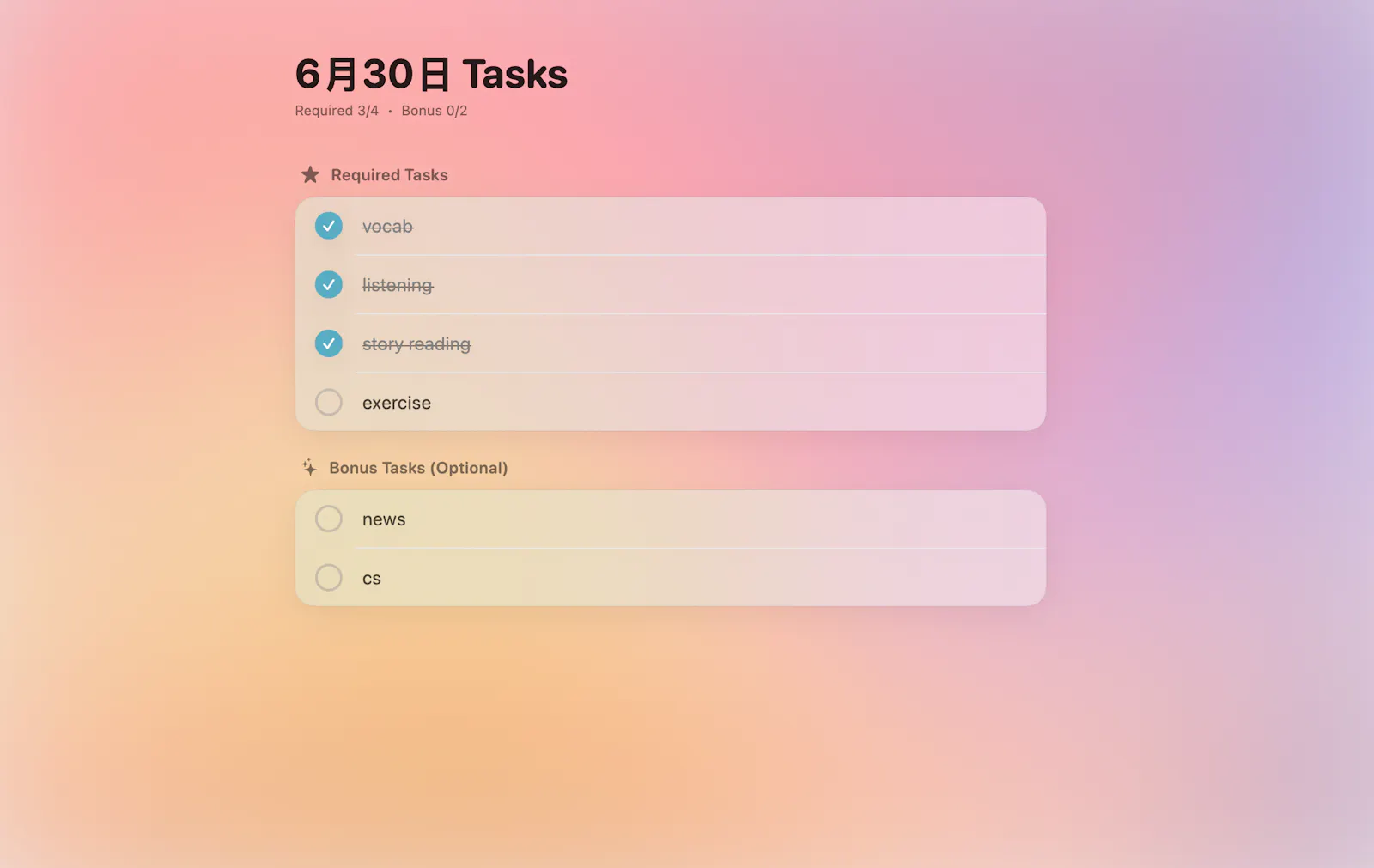 Kinetik — Native macOS Habit Tracker screenshot 1