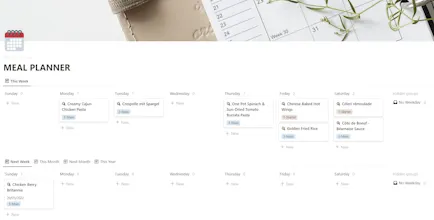 The Food Court - a Notion template gallery image