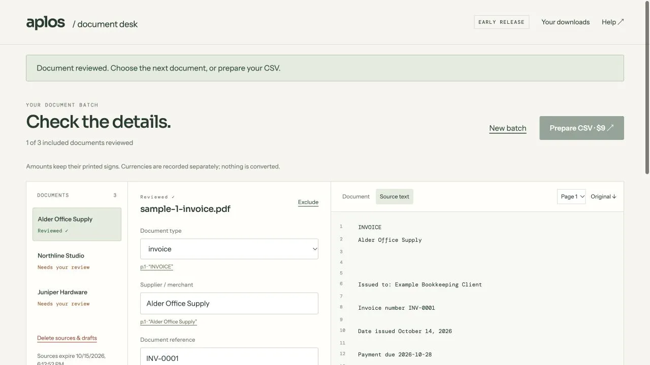 Aplos Document Desk gallery image