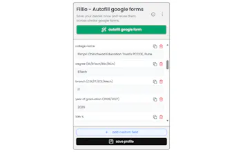 Fillio - Autofill google forms gallery image