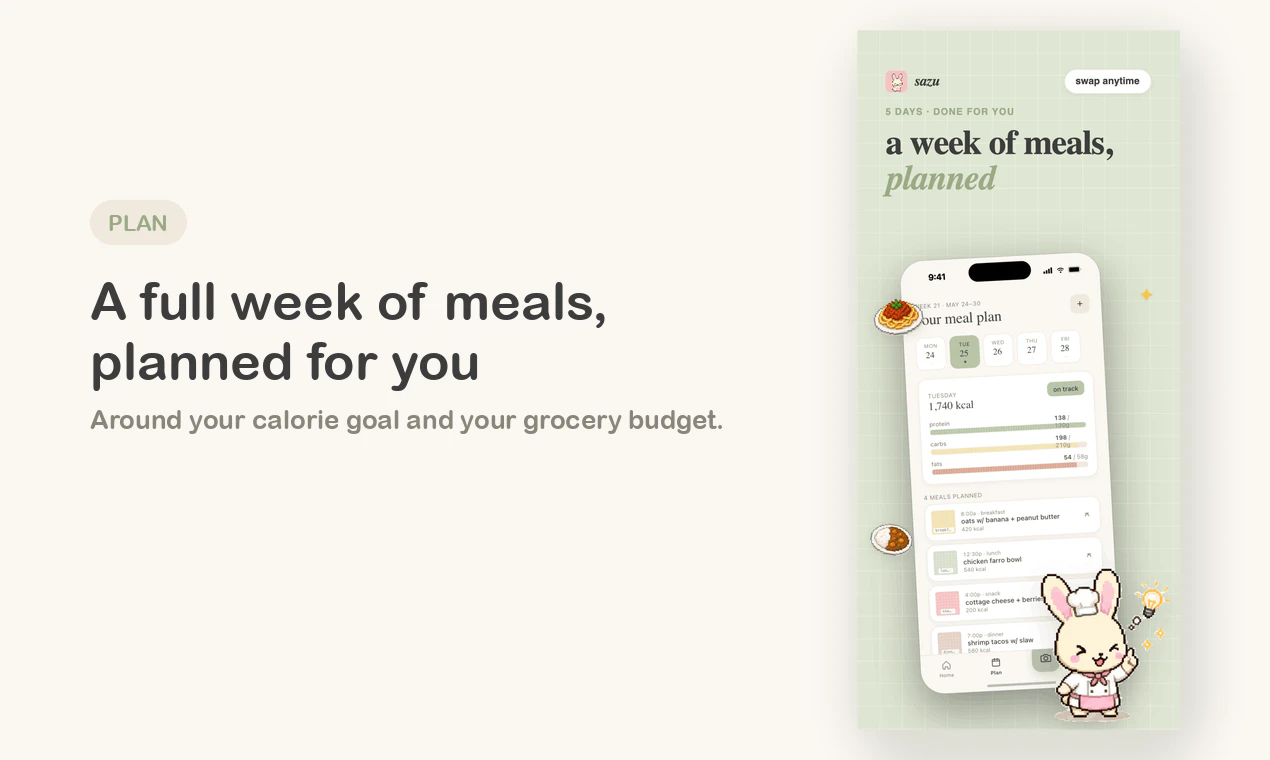 Sazu: AI Meal Prep & Tracker gallery image