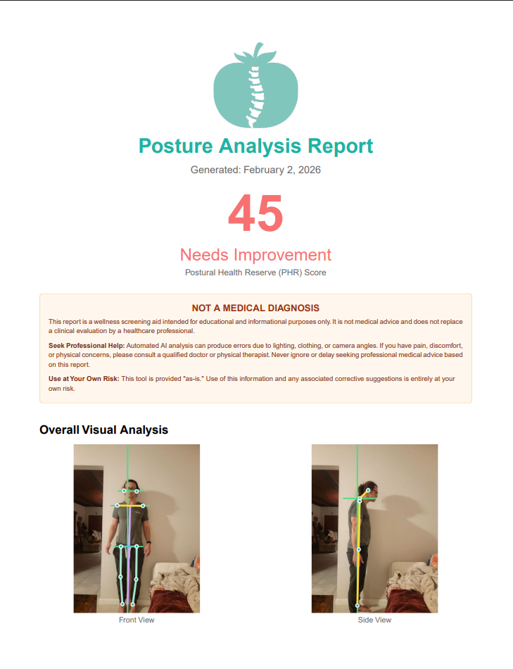 Free Posture Analysis gallery image