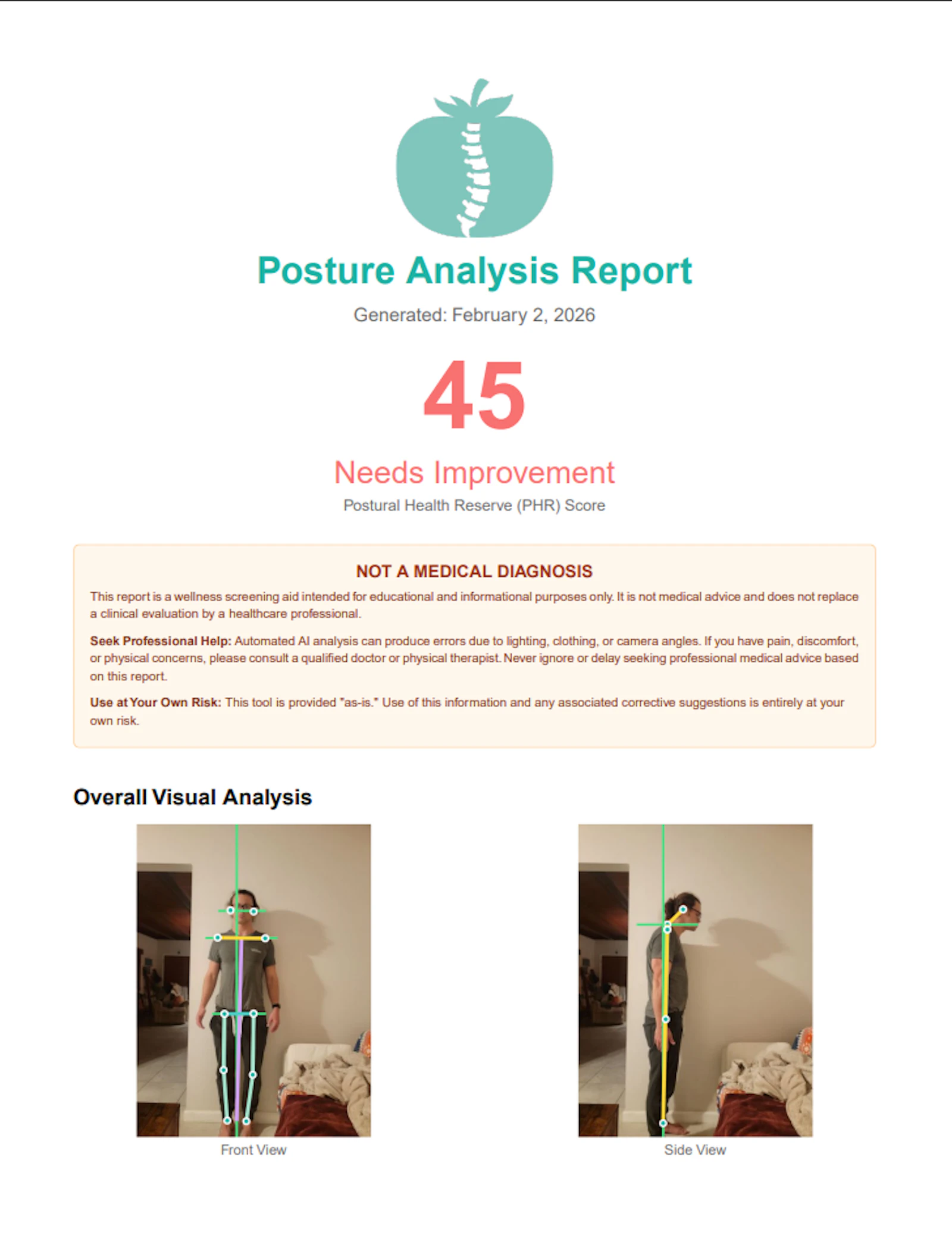 Free Posture Analysis screenshot 4