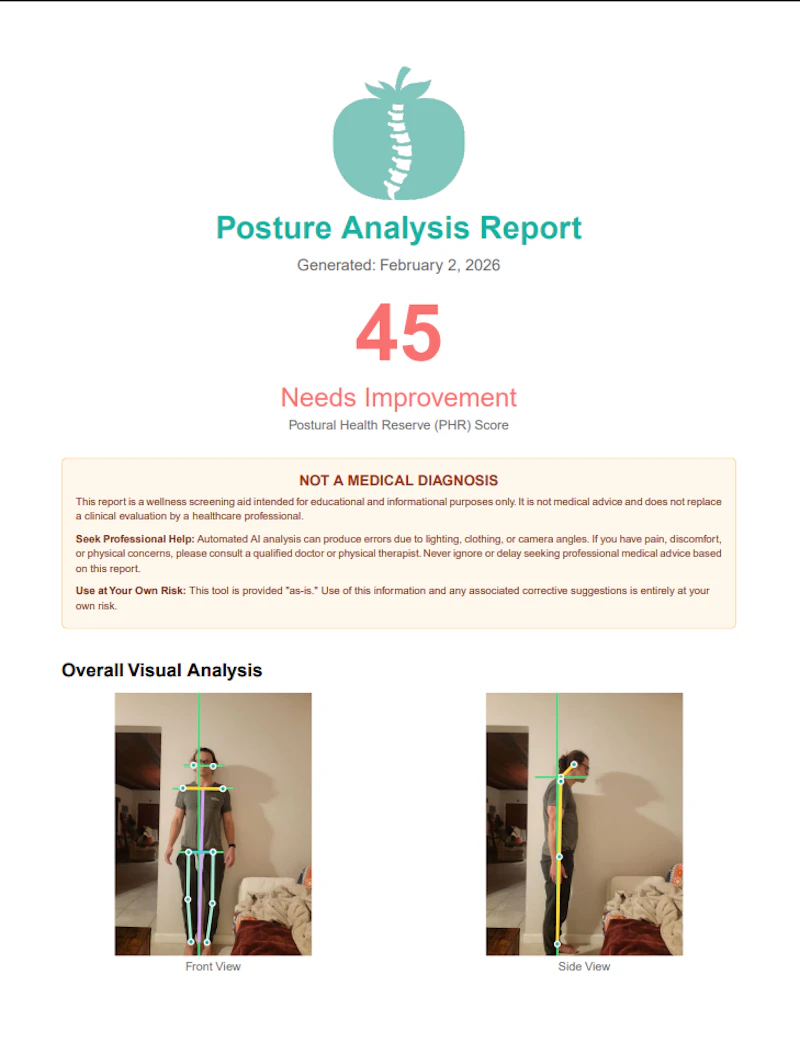 Free Posture Analysis screenshot 4