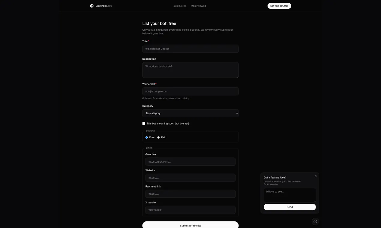 GrokIndex.dev gallery image