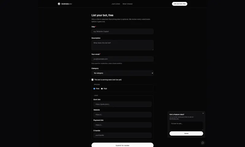 GrokIndex.dev screenshot 3
