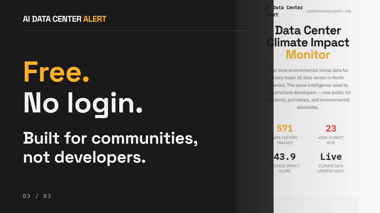 AI Data Center Alert screenshot 3