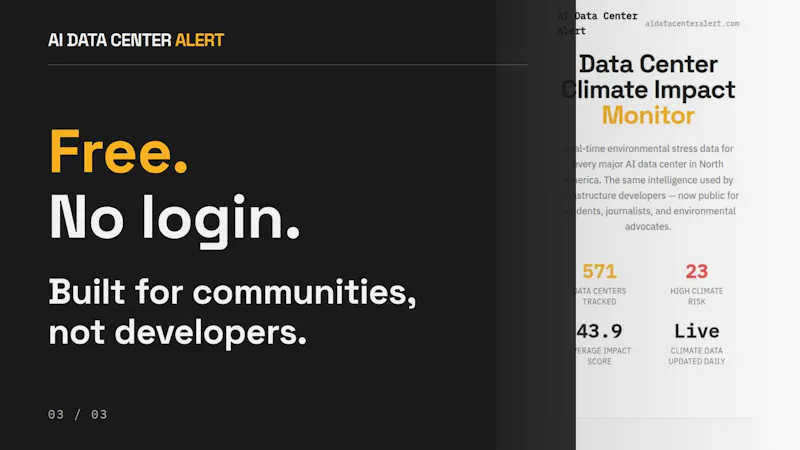 AI Data Center Alert screenshot 3