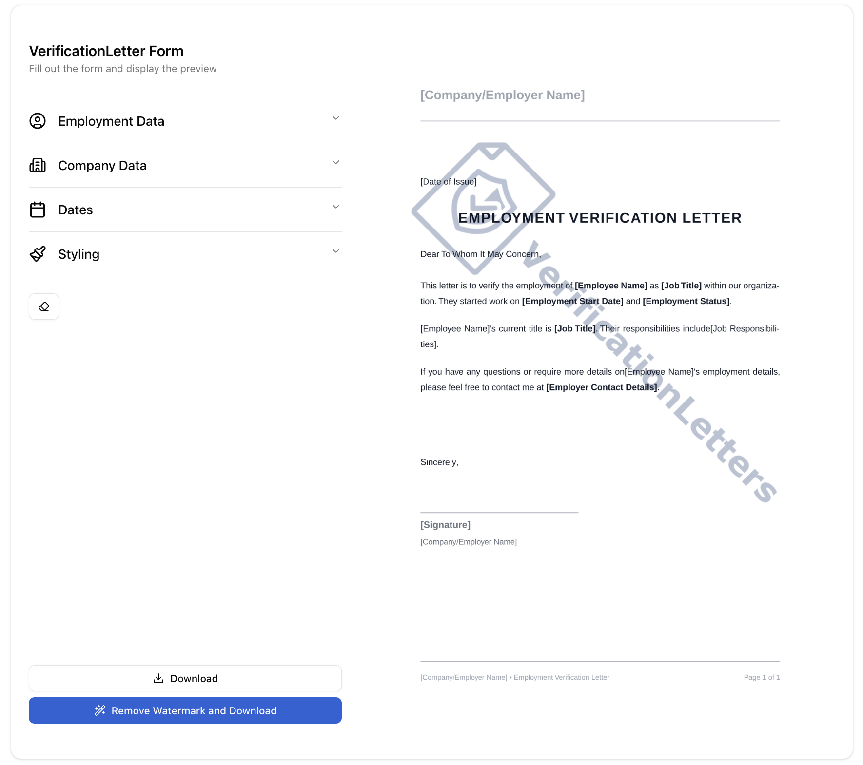 VerificationLetters gallery image