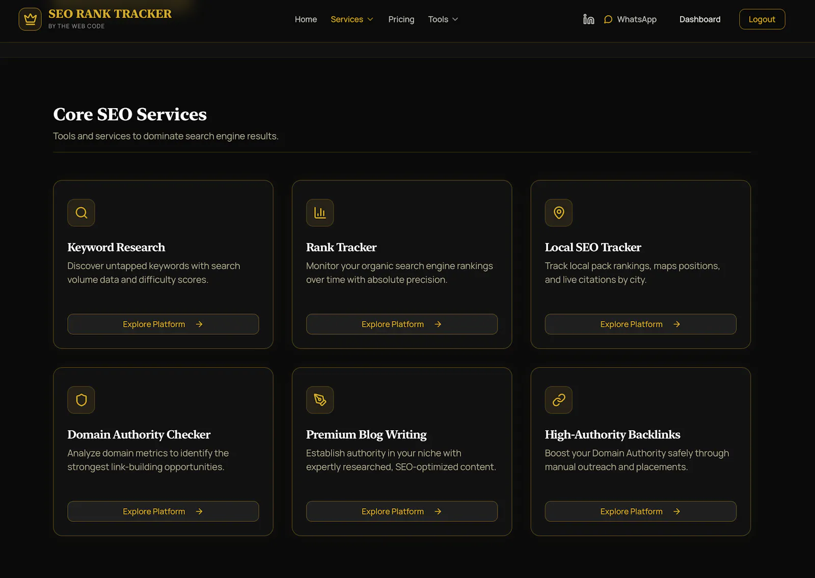 seoranktracker.uk screenshot 3