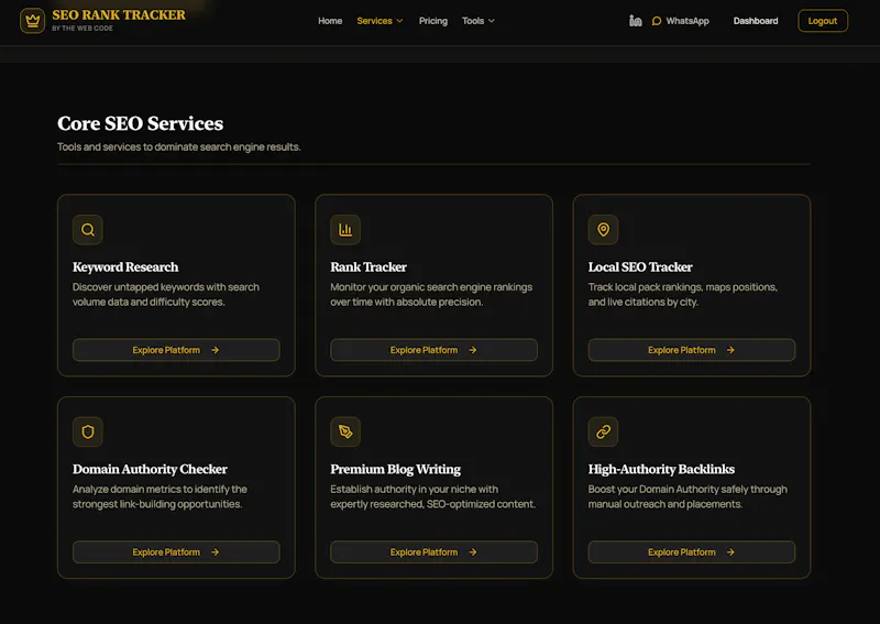 seoranktracker.uk screenshot 3