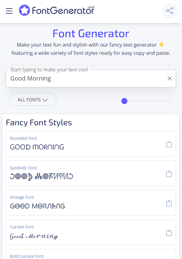 ℭ𝔬𝔬𝔩 𝔉𝔬𝔫𝔱 𝔊𝔢𝔫𝔢𝔯𝔞𝔱𝔬𝔯 gallery image