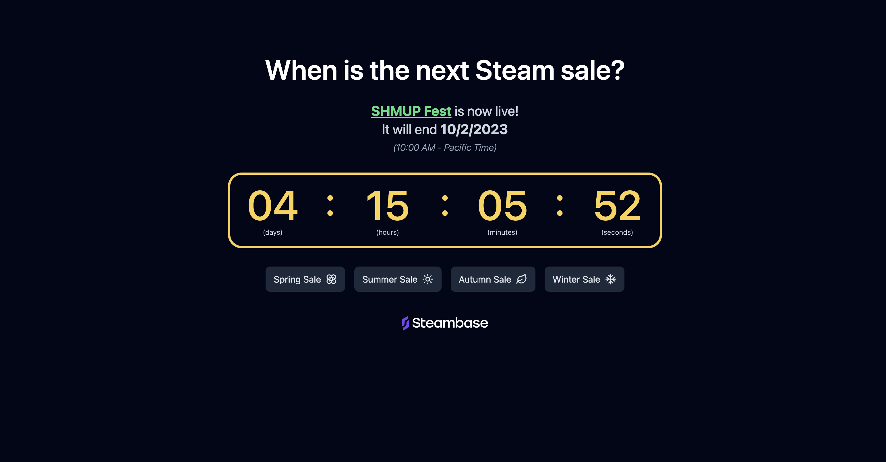 When is The Next Steam Sale 2023