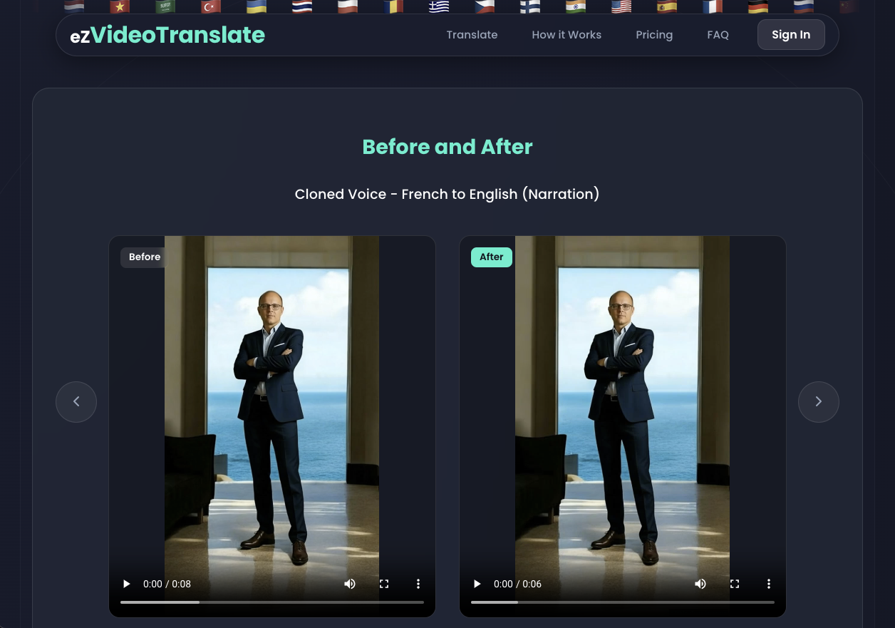 ezVideoTranslate - Screenshot 3 showing product features and functionality