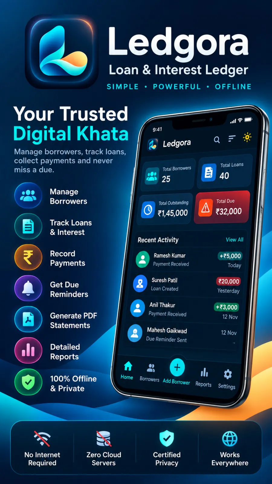 Ledgora – Smart Digital Khata gallery image