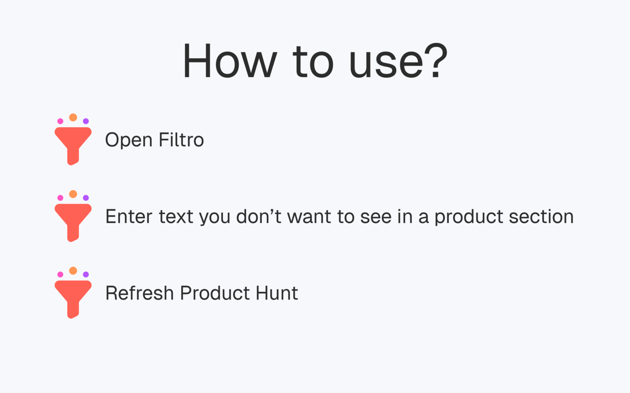 Filtro - Your Product Hunt Filter media 4