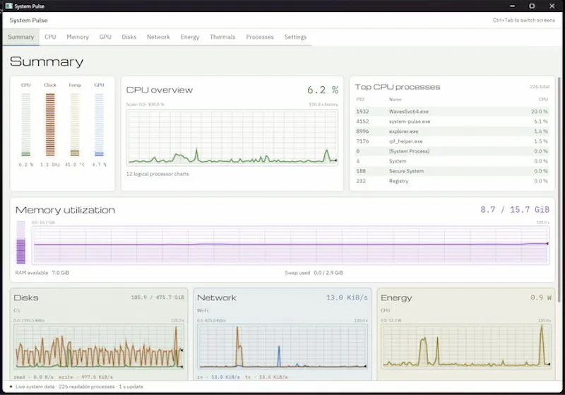 System Pulse screenshot 2