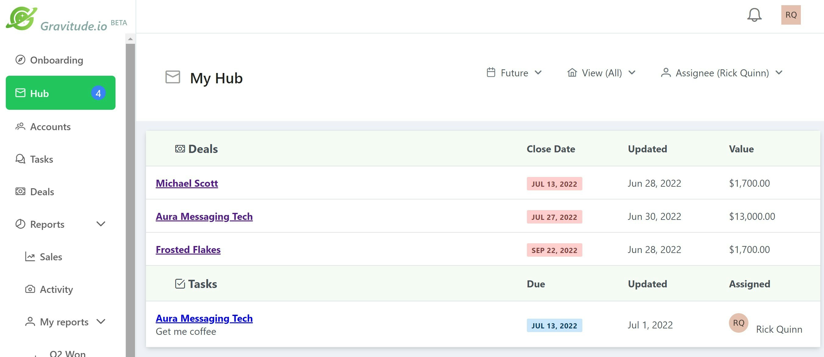 Тяжесть - Дружелюбный и легкий малый бизнес CRM медиа 4
