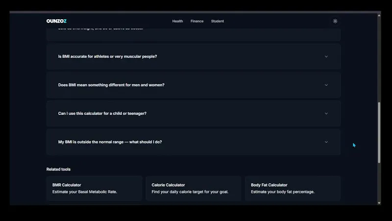 OUNZOZ — Free Calculators screenshot 1 (video preview)