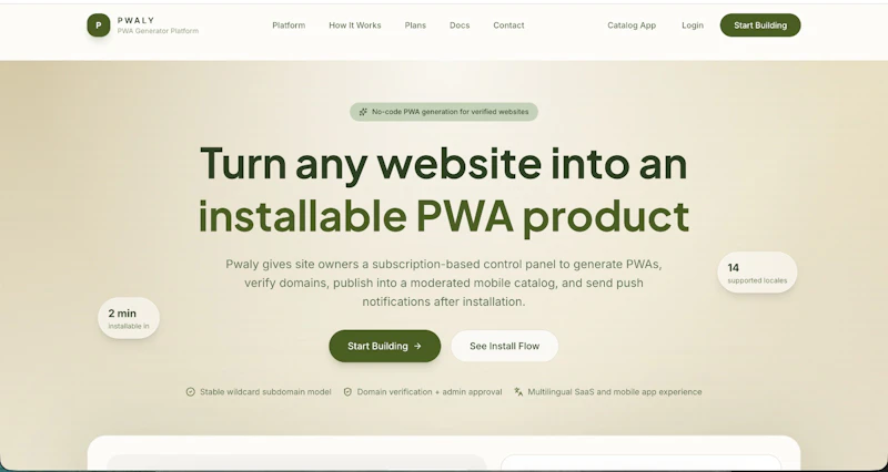UsePWA screenshot 1