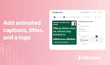 Podcast Audiogram Creator by Milk Video gallery image