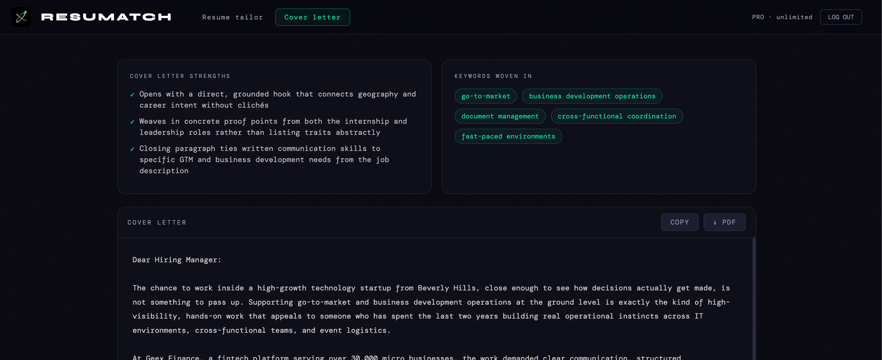 Resumatch gallery image