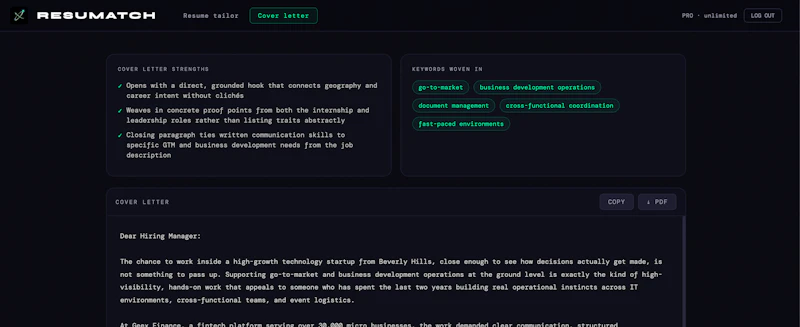 Resumatch screenshot 4
