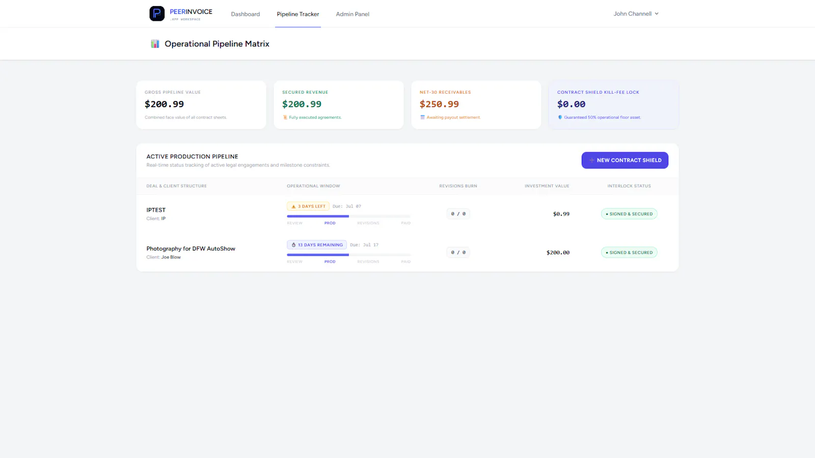Peer Invoice screenshot 2