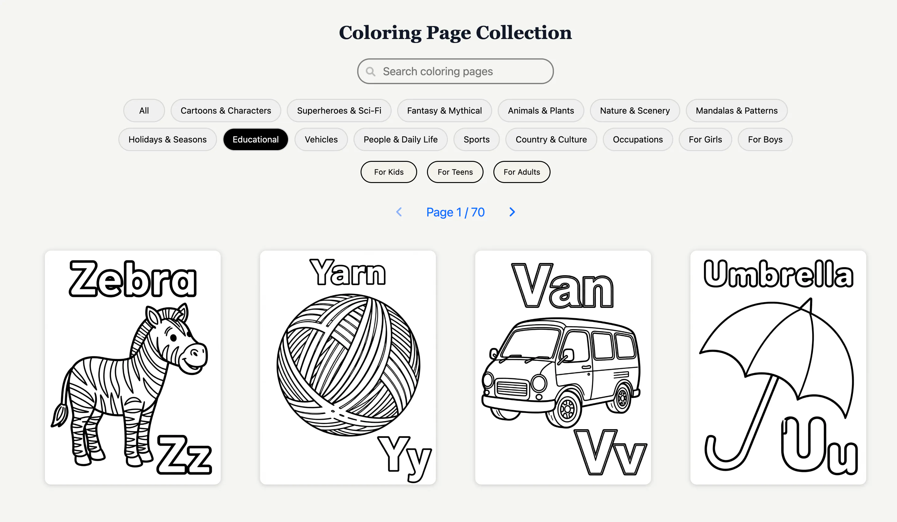 GoColoring gallery image