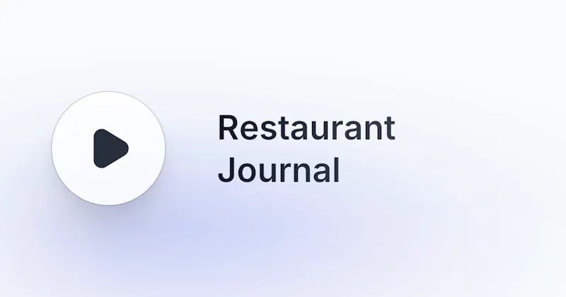 Restaurant Journal screenshot 2