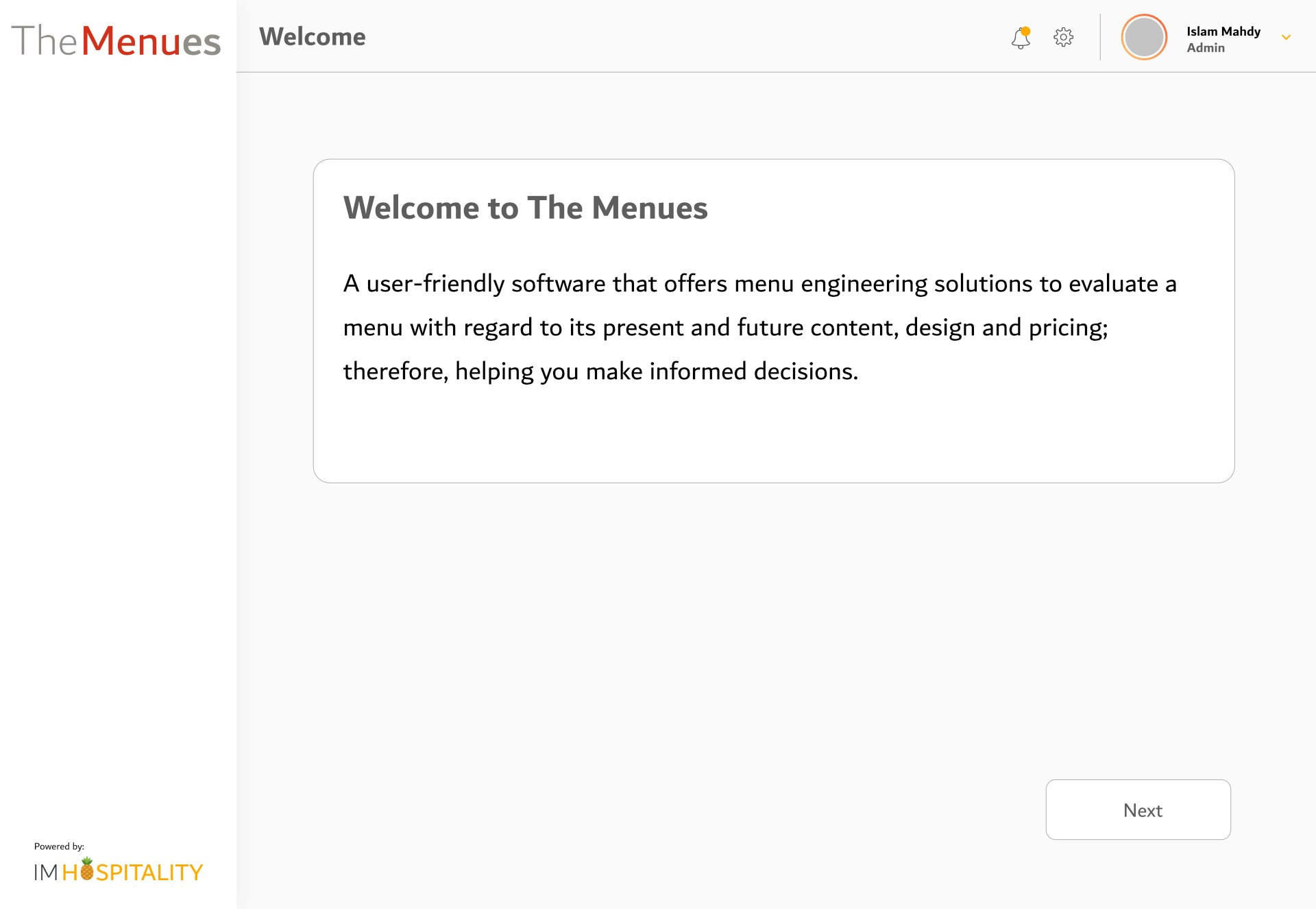 The Menu Engineering Software media 2