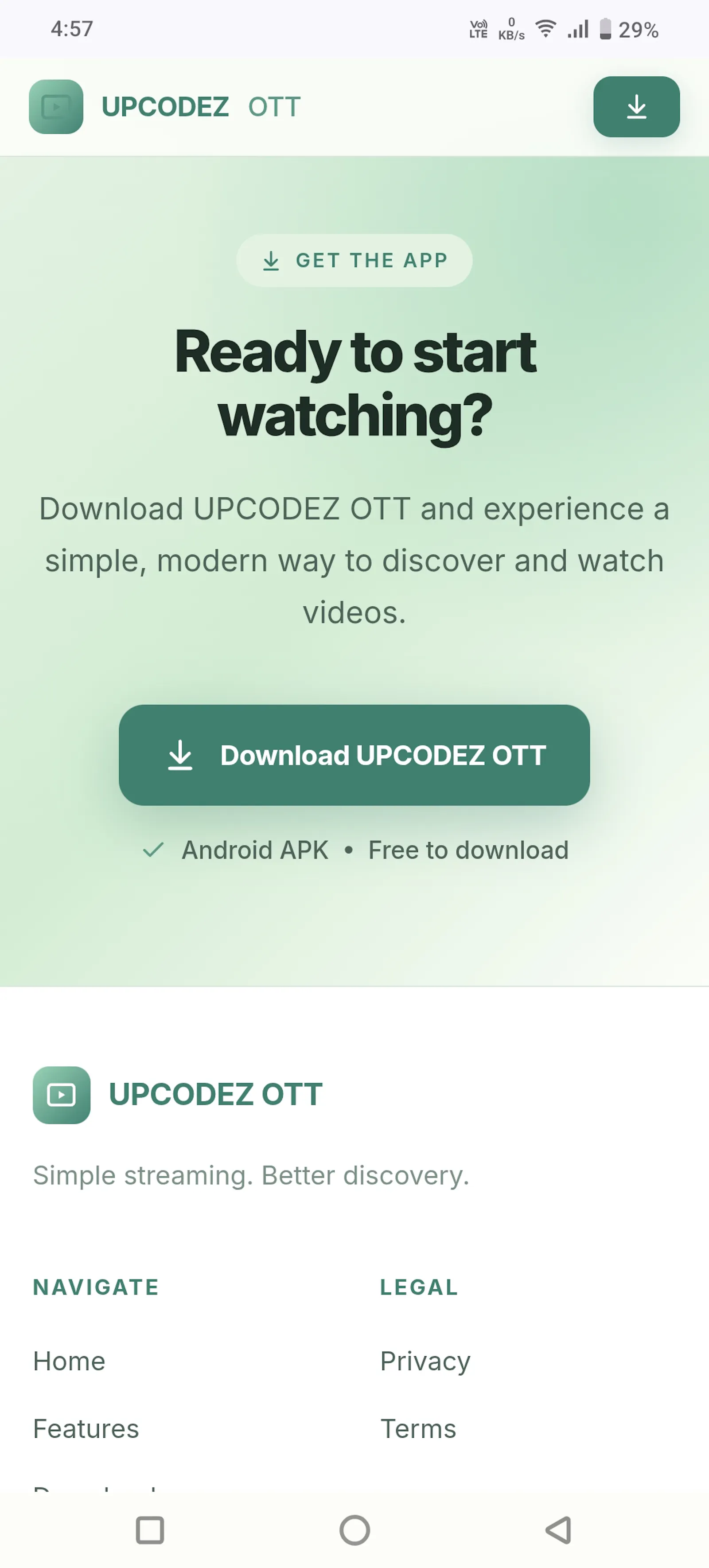 UPCODEZ OTT — Discover. Watch. Enjoy. screenshot 4