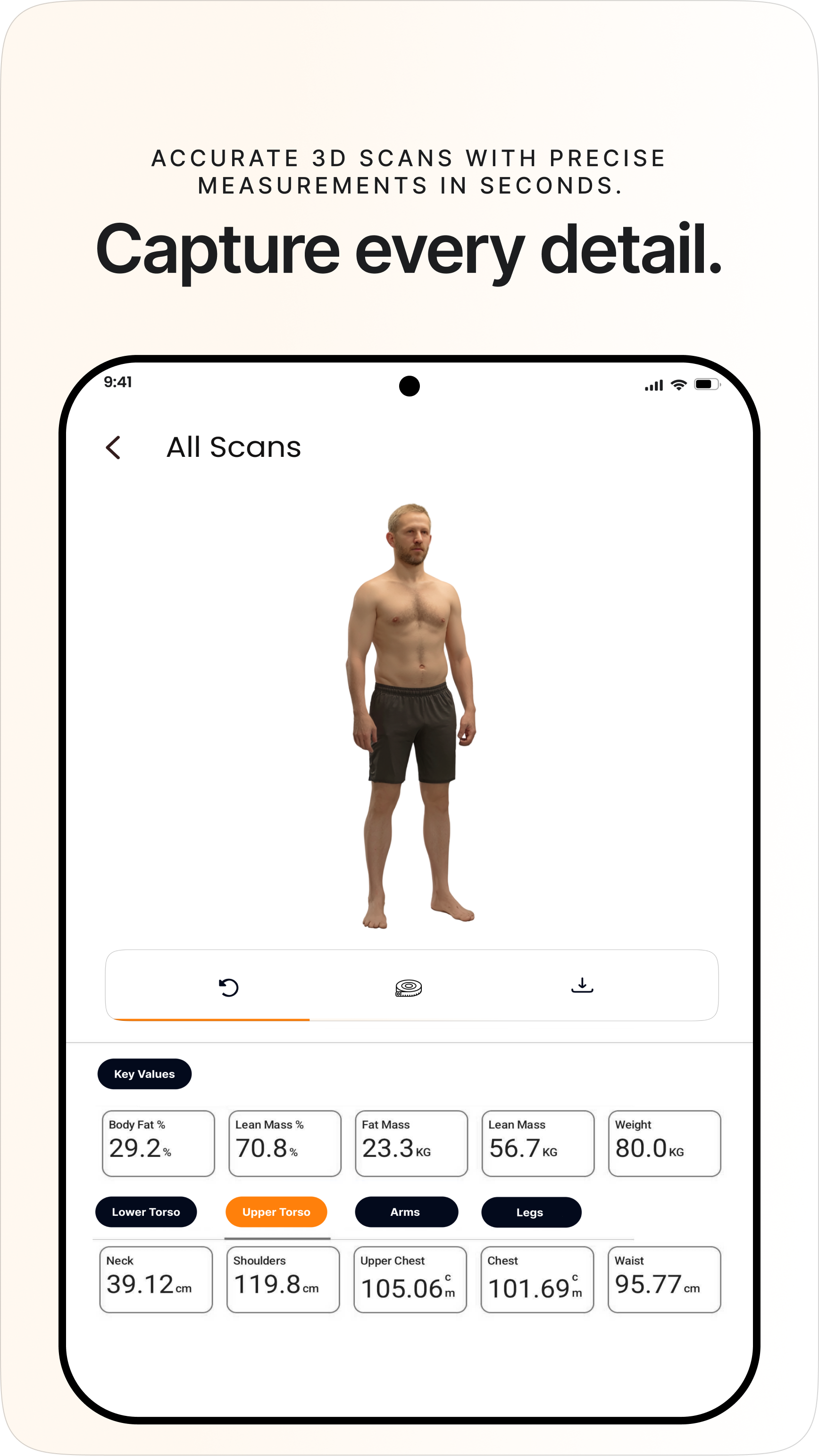 Fitycal ScanPro – 3D Body Scanner - Screenshot 5 showing product features and functionality