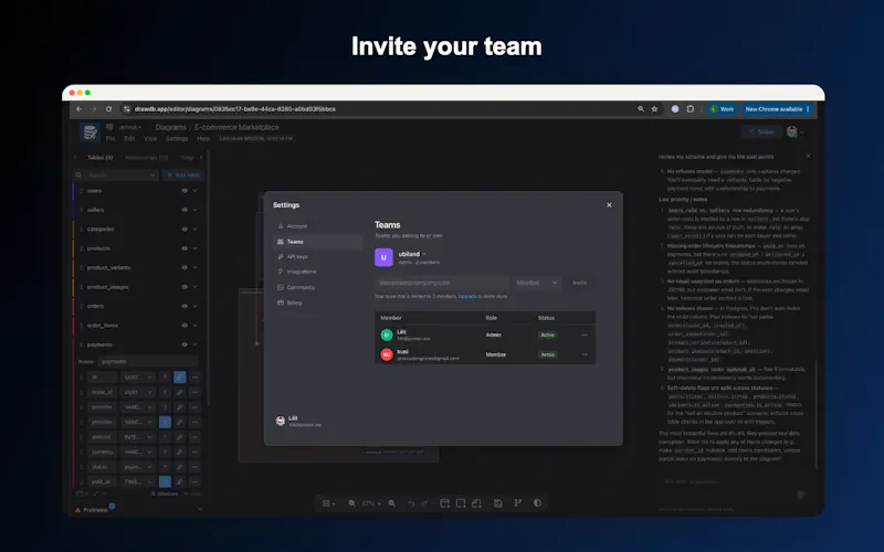 drawDB screenshot 4