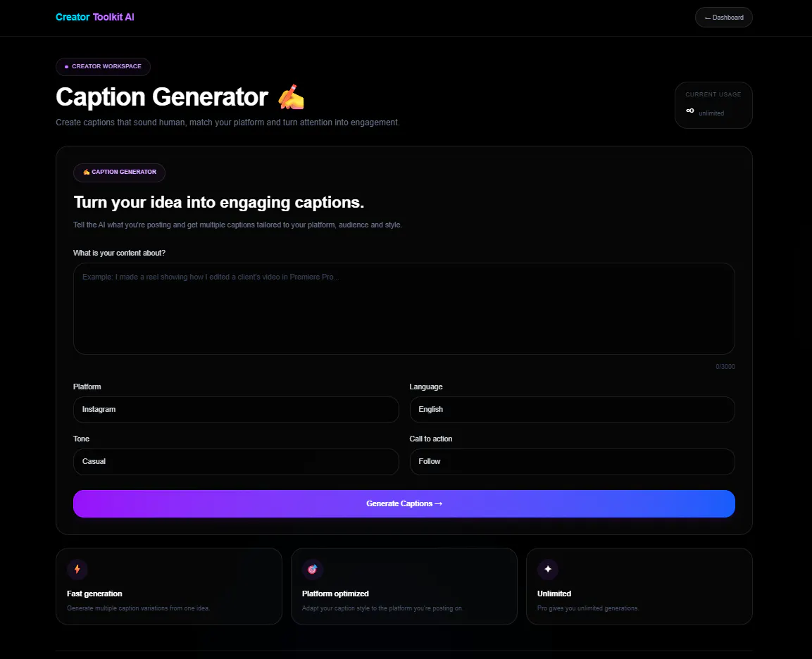 Creator Toolkit AI gallery image
