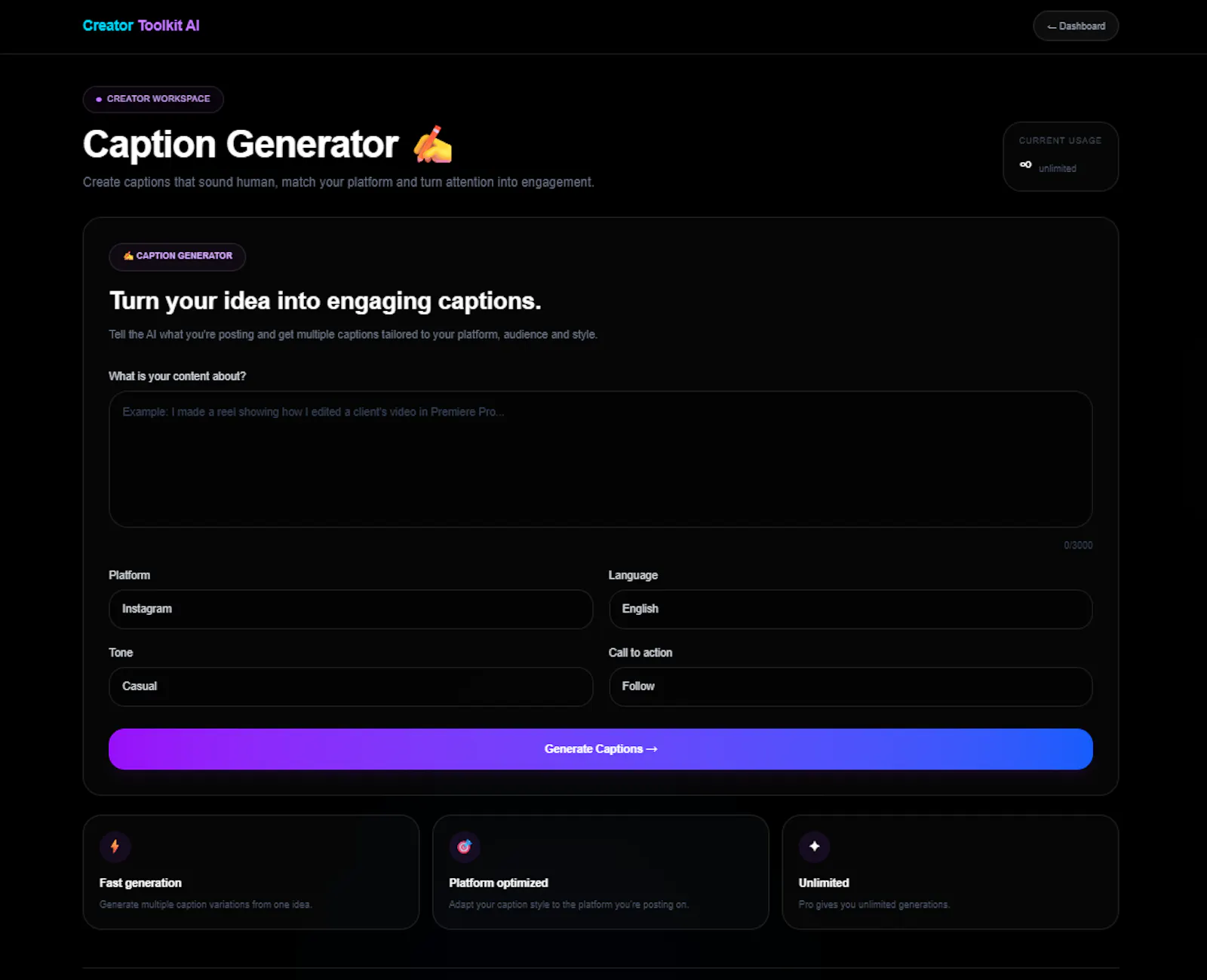 Creator Toolkit AI screenshot 4