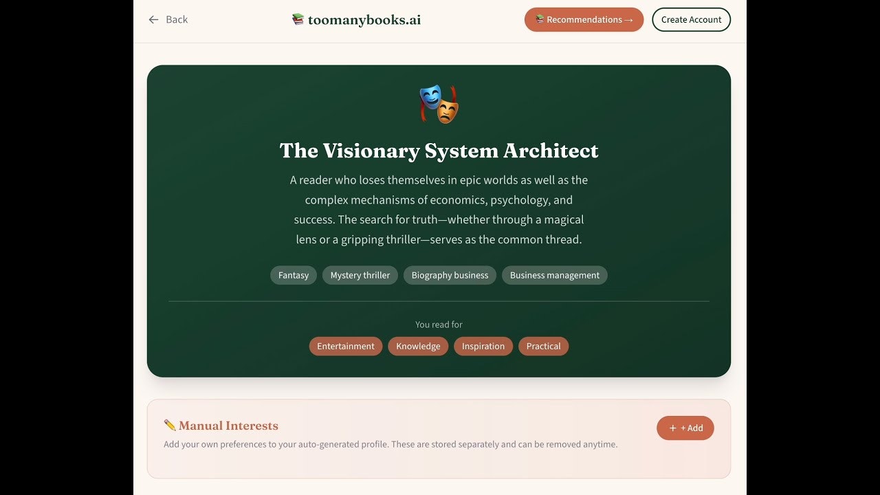 toomanybooks.ai gallery image