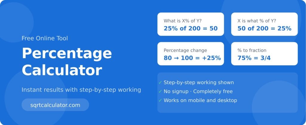 Percentage Calculator gallery image