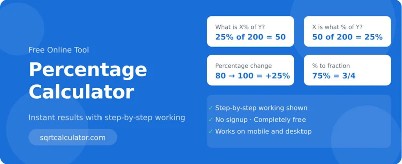 Percentage Calculator screenshot 1