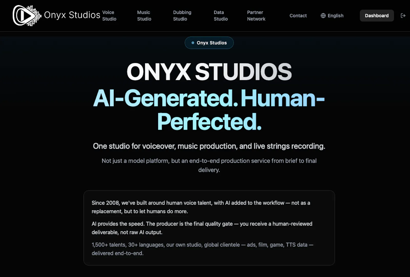 Onyx Studios screenshot 1