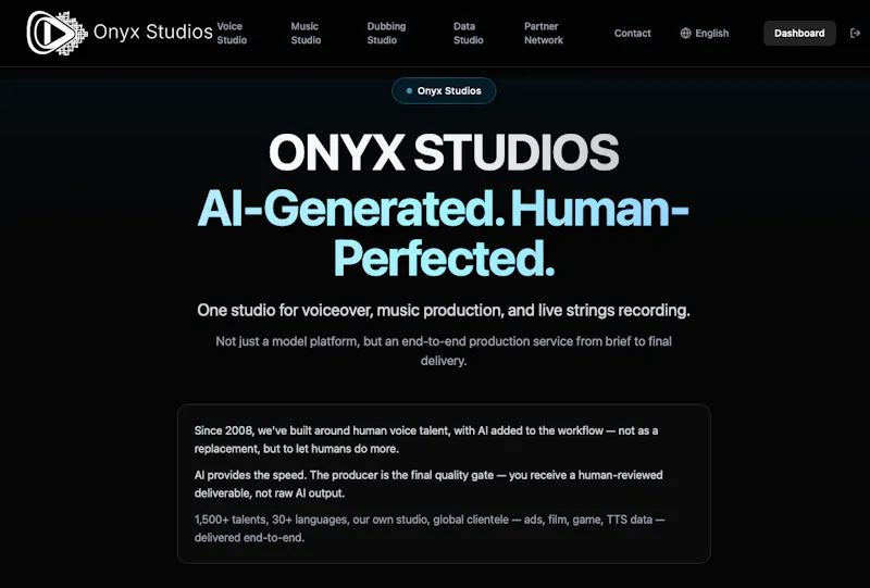 Onyx Studios screenshot 1