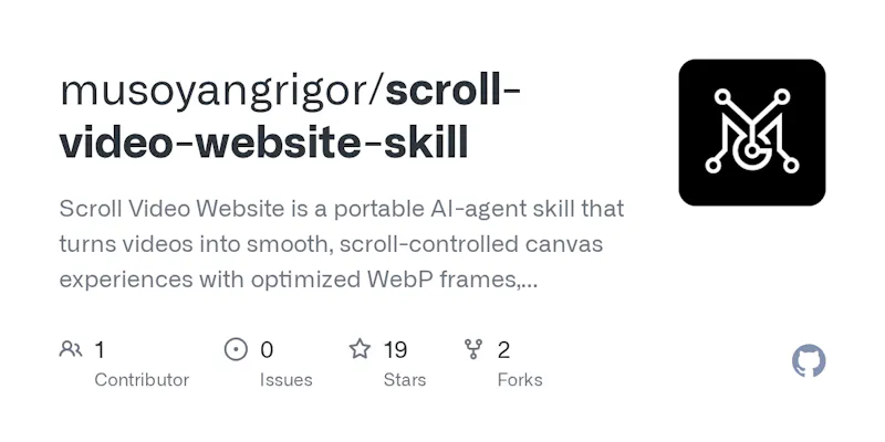 Scroll Video Website screenshot 1