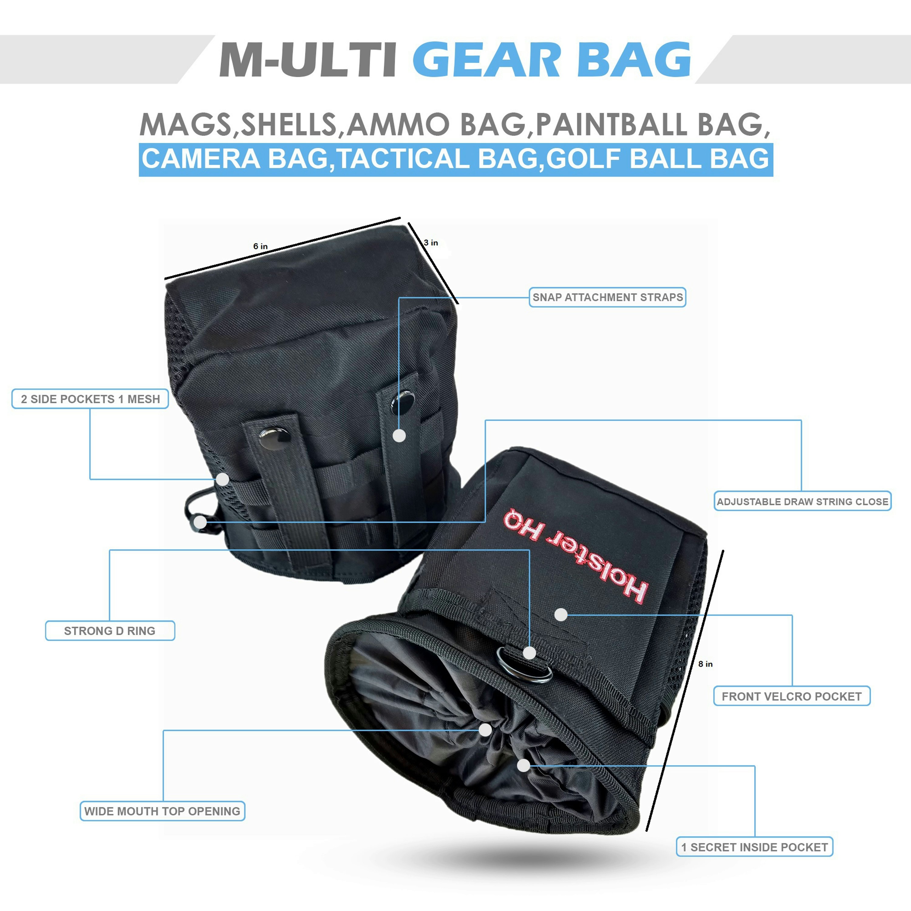 HolsterHQ IWB Holsters With Tactical Bag gallery image