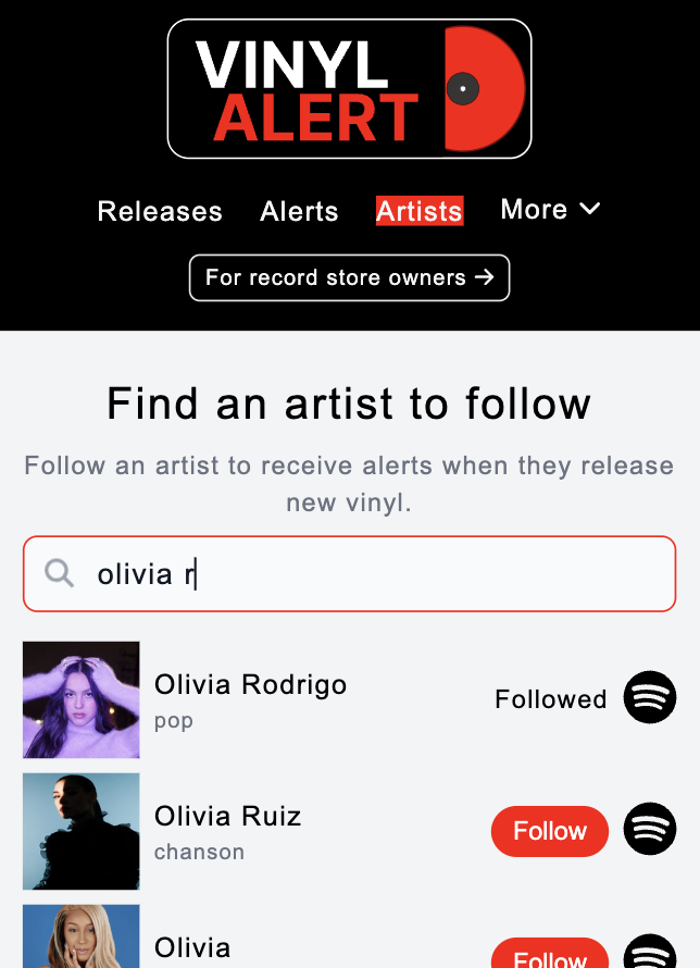Mídia 3 de Vinilalert