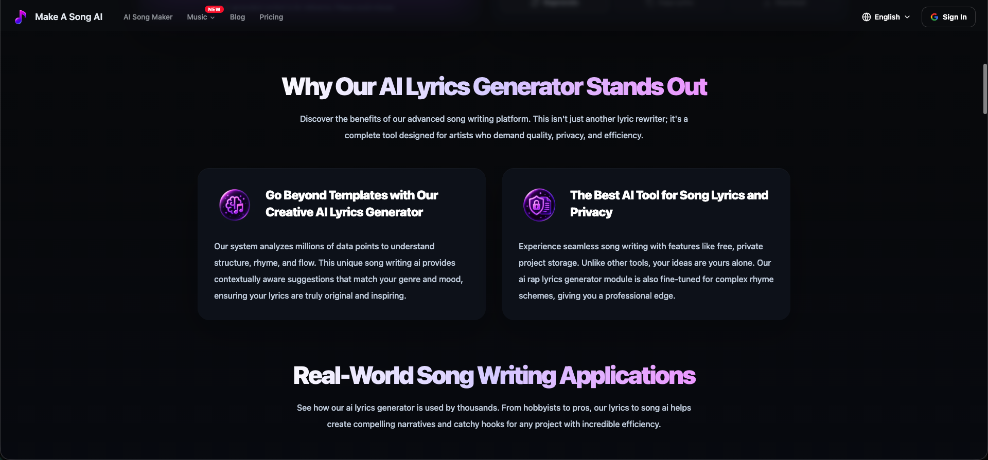 Make A Song AI gallery image