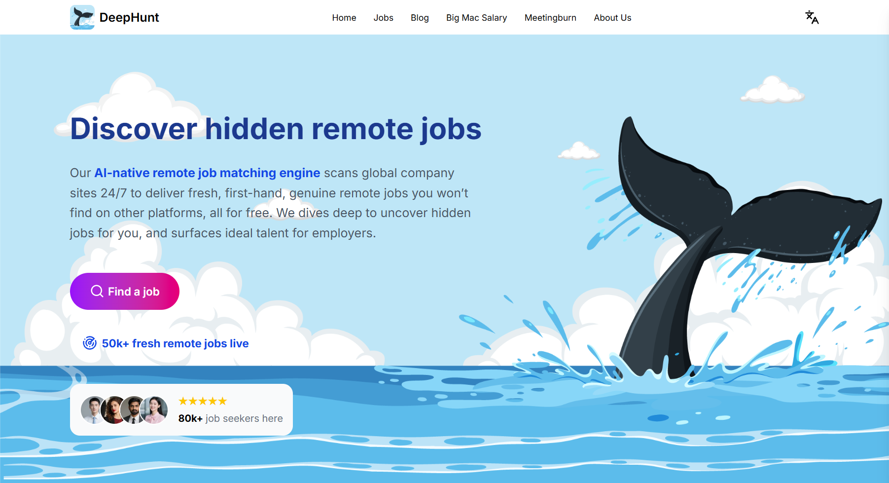 Média Brouiller les profondeurs - AI Hunt & Match Hidden Remote Emplois à partir des sites officiels de l'entreprise 1