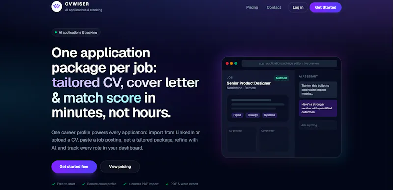 CVWiser screenshot 2
