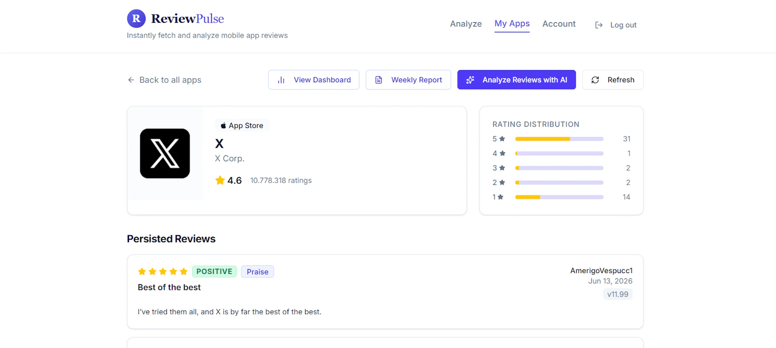 ReviewPulse screenshot 3