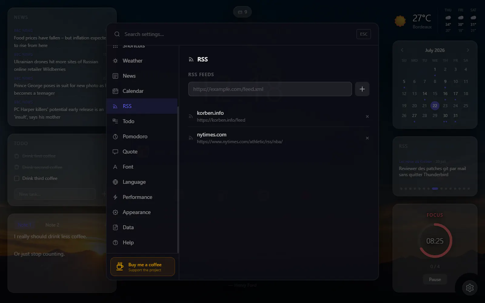 Tabrise — Your custom new tab screenshot 6