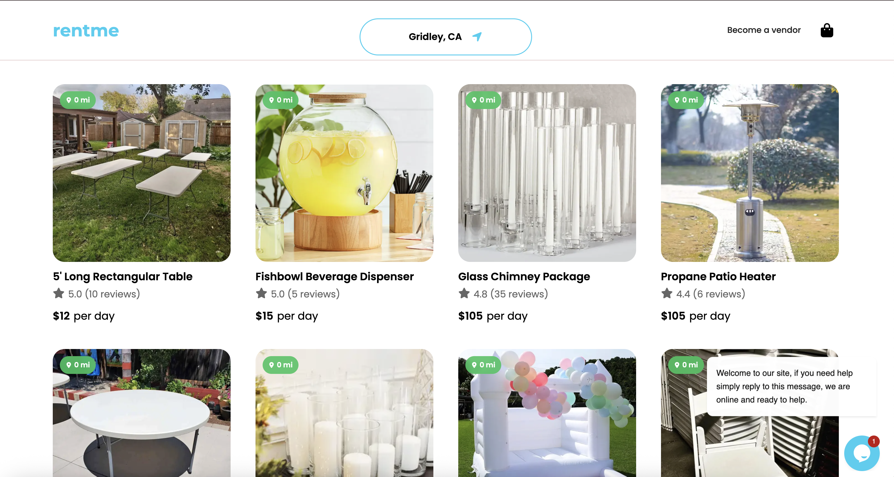 RentMe - Main product screenshot demonstrating key features and user interface